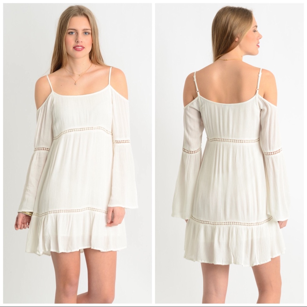 ❌SOLD❌LF Paper Hearts Open Shoulder Dress